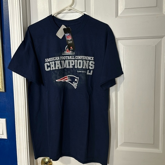 NWT Majestic American Football Conference New England Patriots Champion T-Shirt - Picture 2 of 10